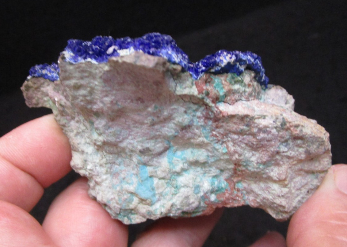High Grade deep Blue Crystalline Azurite Morenci Mine Greenlee County, Arizona