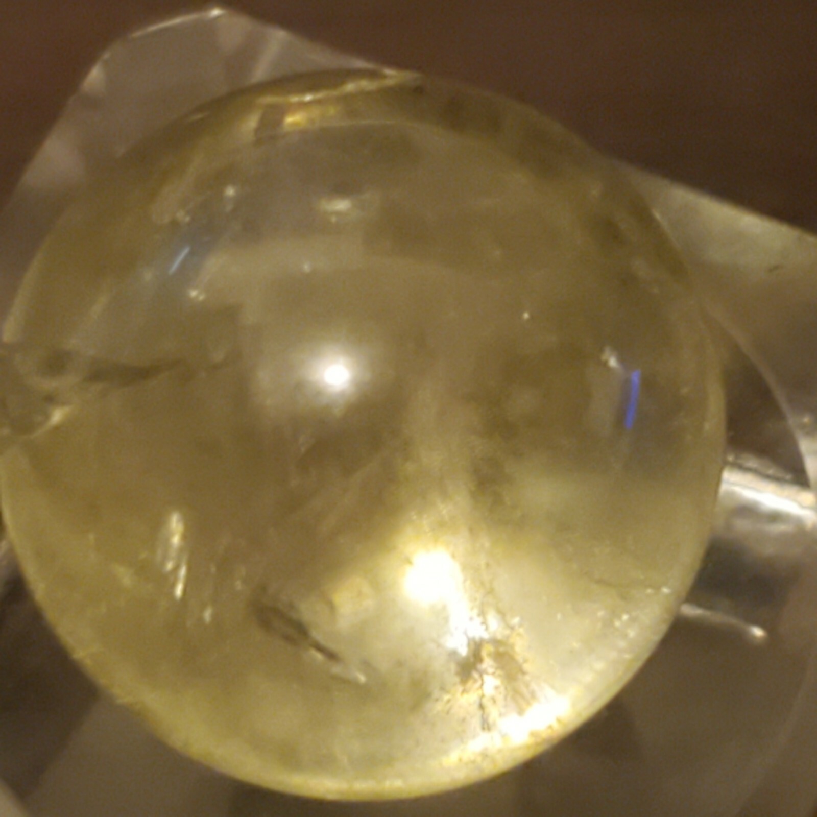Citrine Sphere Ball Orb Marble 19.3mm, 11g
