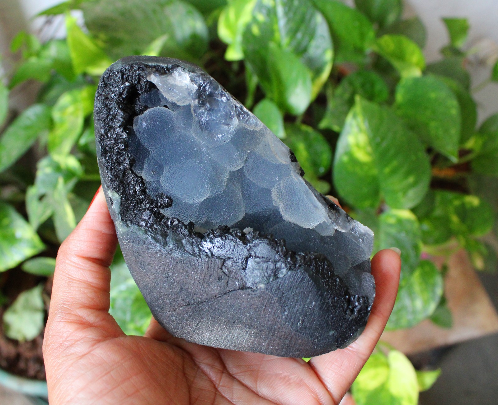 CHALCEDONY CORAL ON MATRIX MINERALS SPECIMEN INDIA #A47