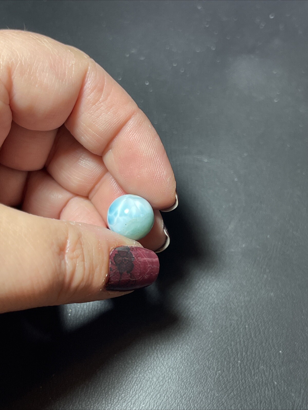 Larimar Mini Sphere Ball Orb Marble 12mm