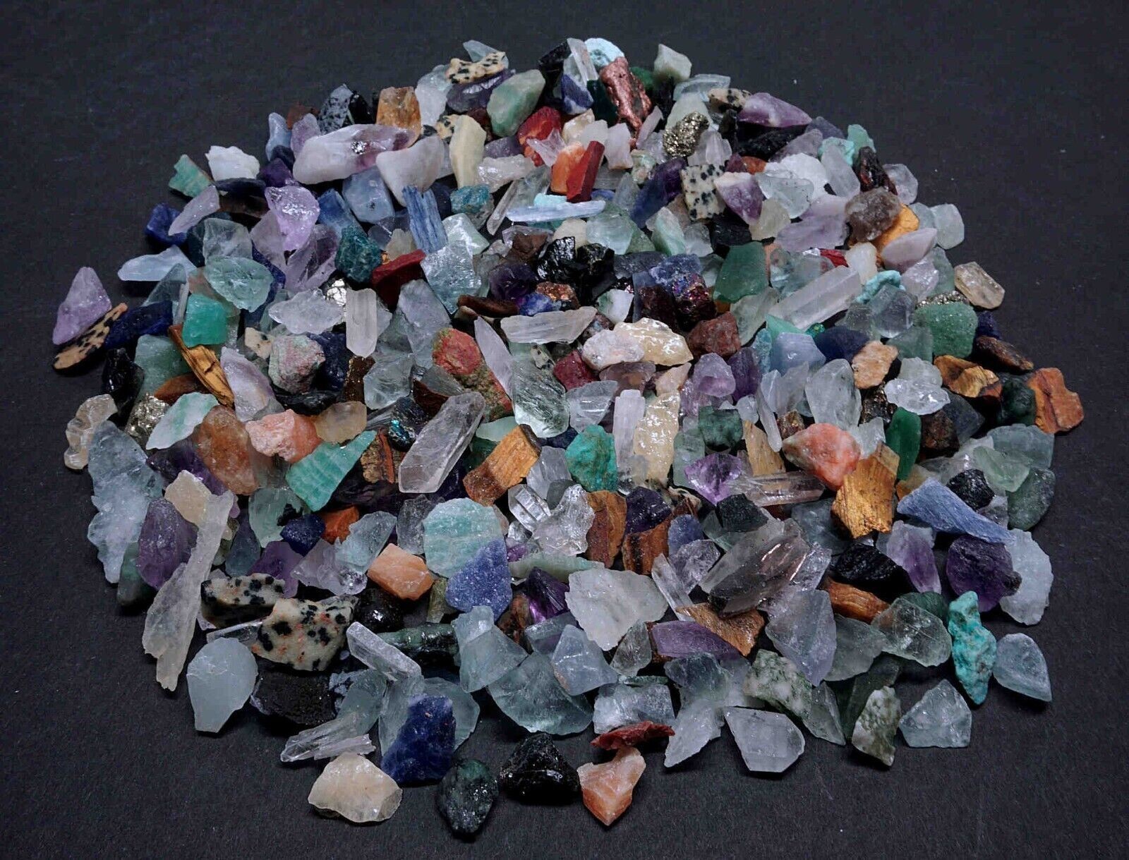 Micro Crafters 1/2 Lb Lot Natural Crystals Mineral Specimens Mixed Gemstones