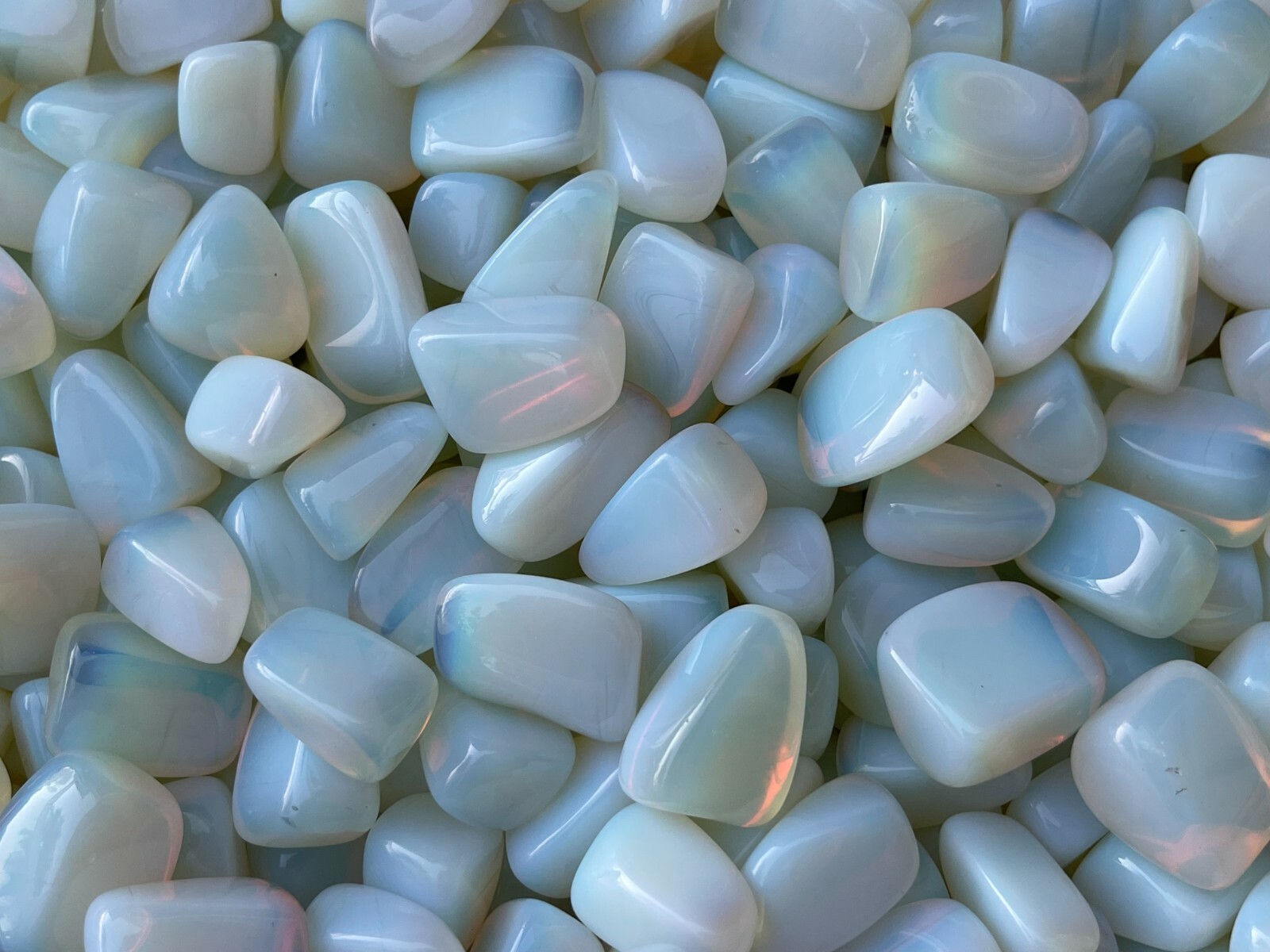 Grade A++ Opalite Tumbled Stones, 0.85-1.25 Inches Tumbled Opalite,Wholesale Lot