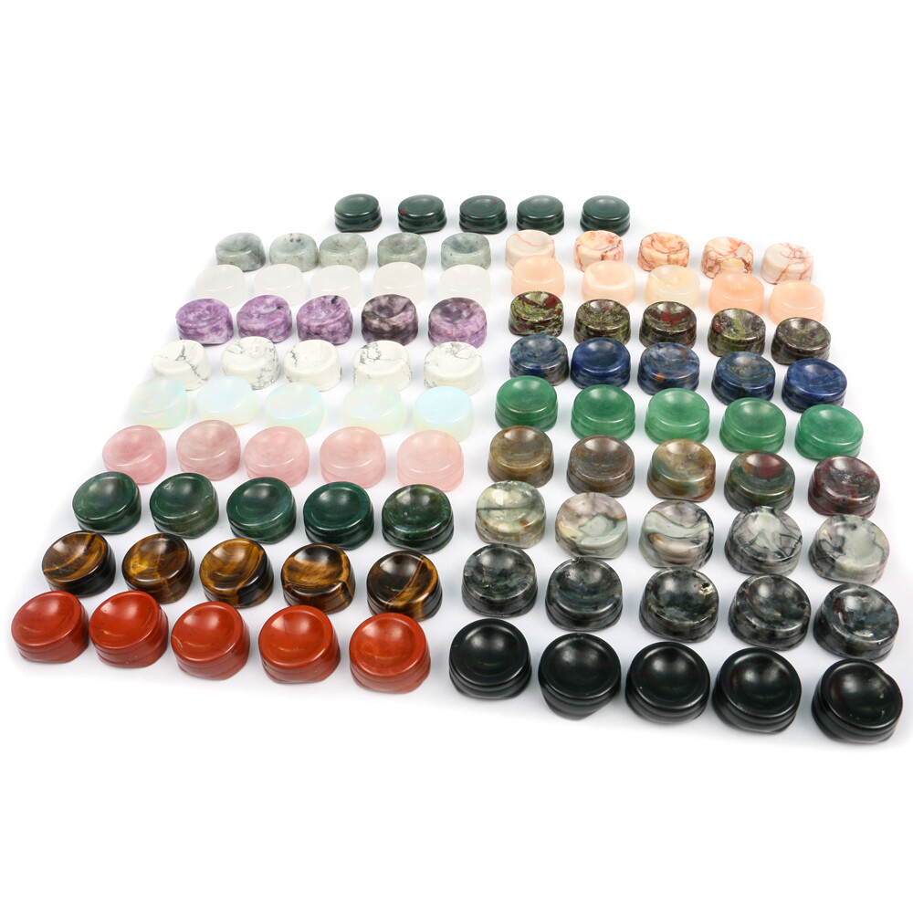 Natural Crystal Ball Holder Base Display Sphere Egg Support Stand Stone Home