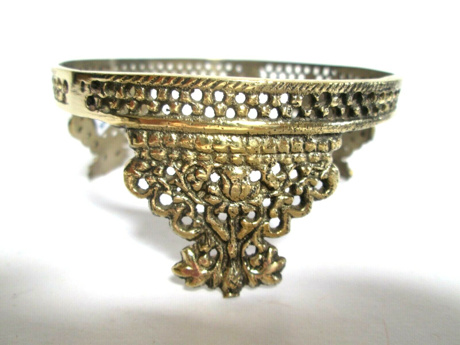 Solid Brass Crown Design, Crystal ball, Gemstone Holder, Stand, Display, 3 1/8″