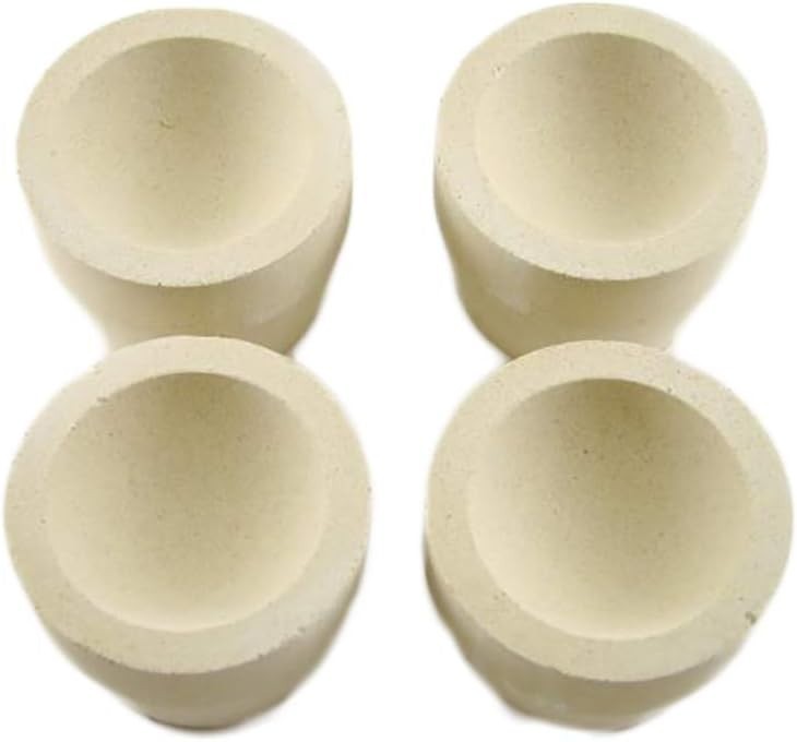 Top-Quality Cupels for Smelting & Refining – 8 Piece Set, 69.2g Lead Absorption
