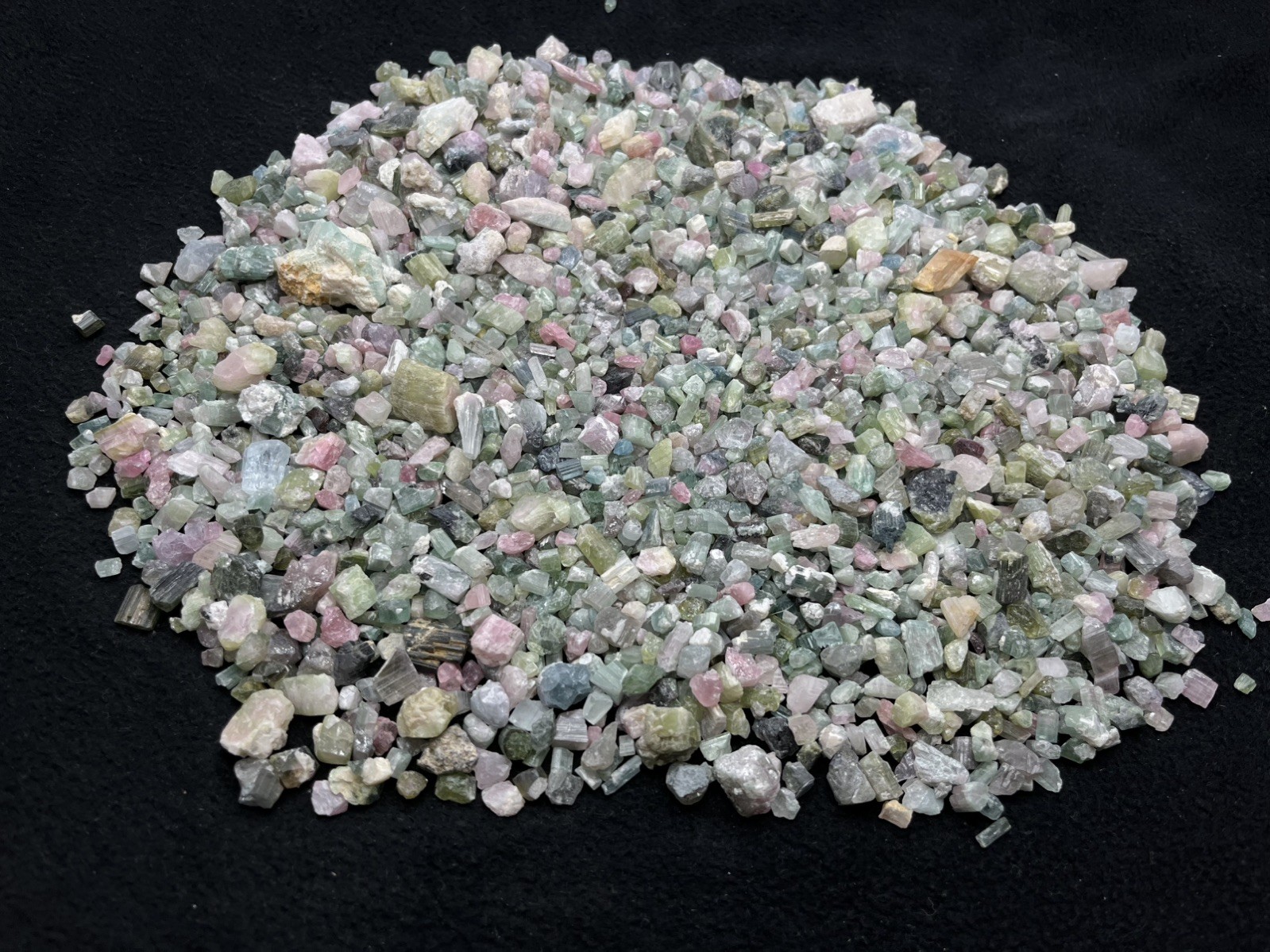 950 grams Natural Beautiful Multicolor Tourmaline Rough Crystals fro Afghanistan