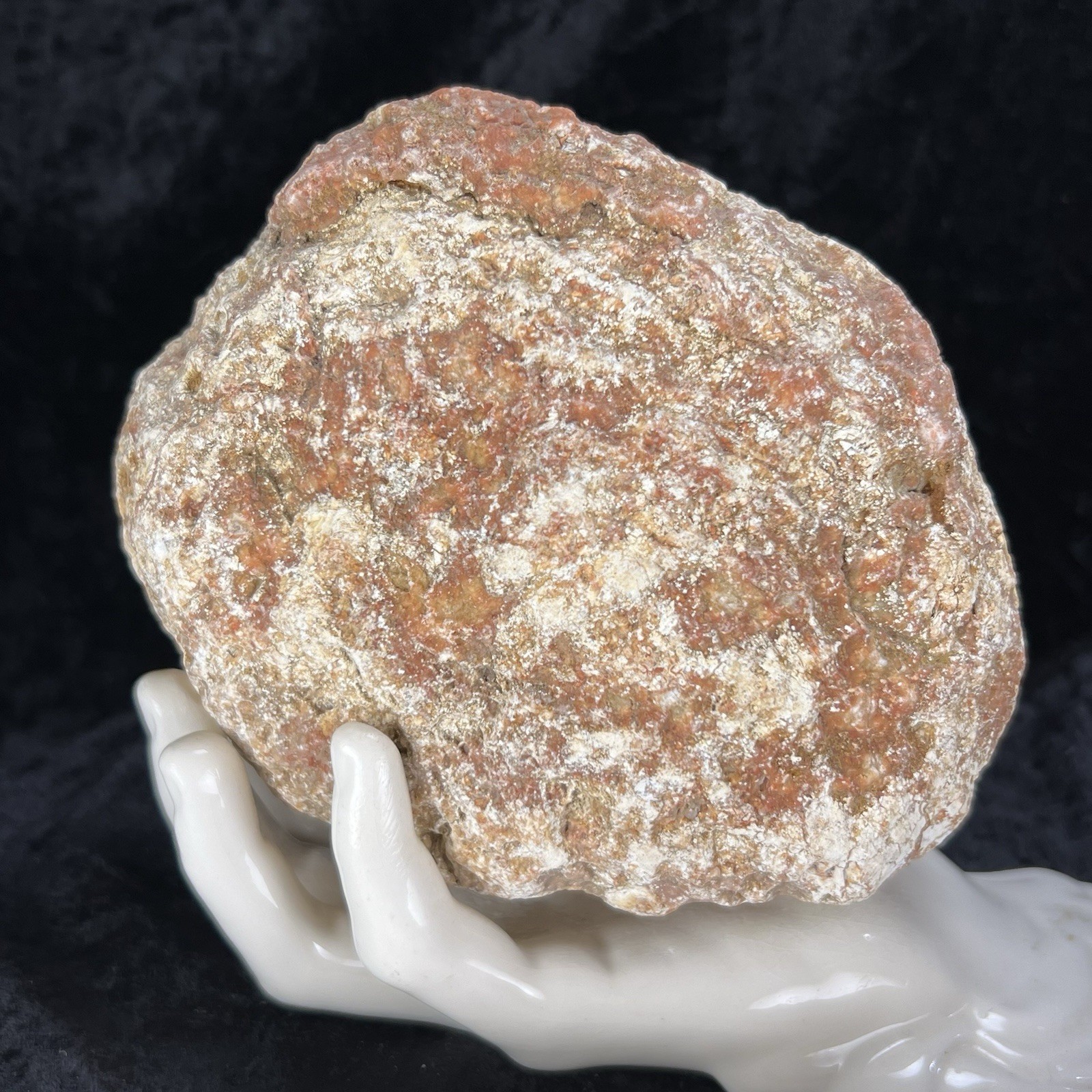5-3/4″ Large Red Geode Uncut Unopened Crystal Chalcedony Quartz Rough 3.5Lb