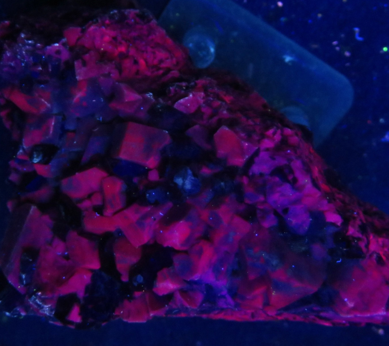 MICROCLINE ( fl.) with SMOKY QUARTZ CRYSTALS – MOAT MTN. – CONWAY, N.H.
