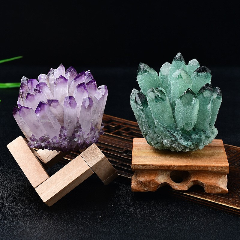 200-300g Raw Amethyst Crystal Quartz Cluster Specimens Healing Reiki Ornaments