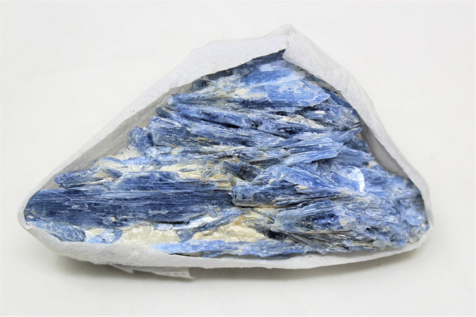 Bulk Large Natural Blue Kyanite in Matrix Crystal Chunks: 9-12 Piece Box Lot