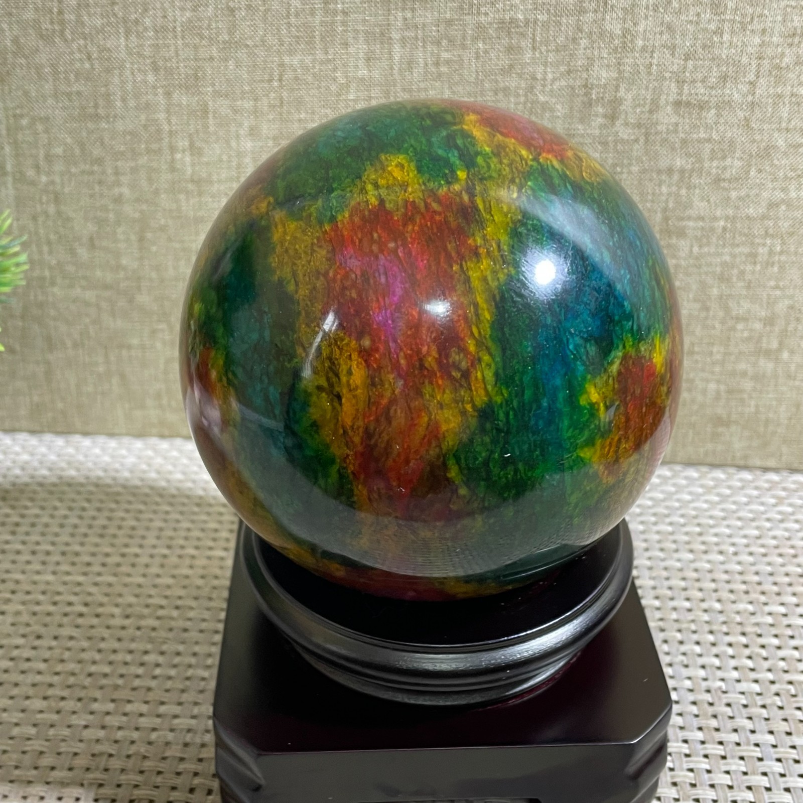 1500g Seven Colors Jade” sphere specimen -Taiwan China