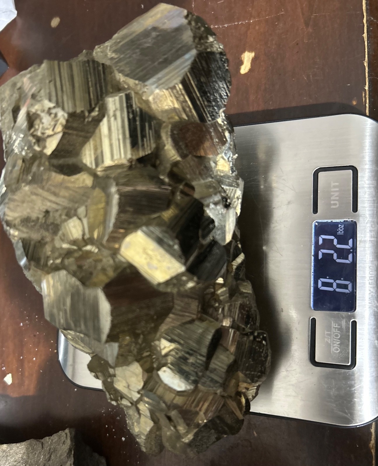X- Large Peruvian Pyrite Cluster*Octagonal*skeletal*18x10x9 cm* Over 8 Lbs, RARE