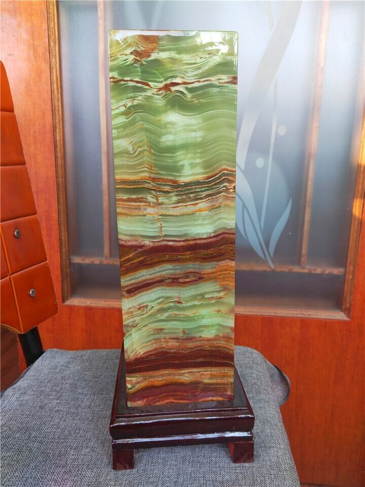 43 lb Natural Green Jade Cube Specimen Healing Afghanistan #C2