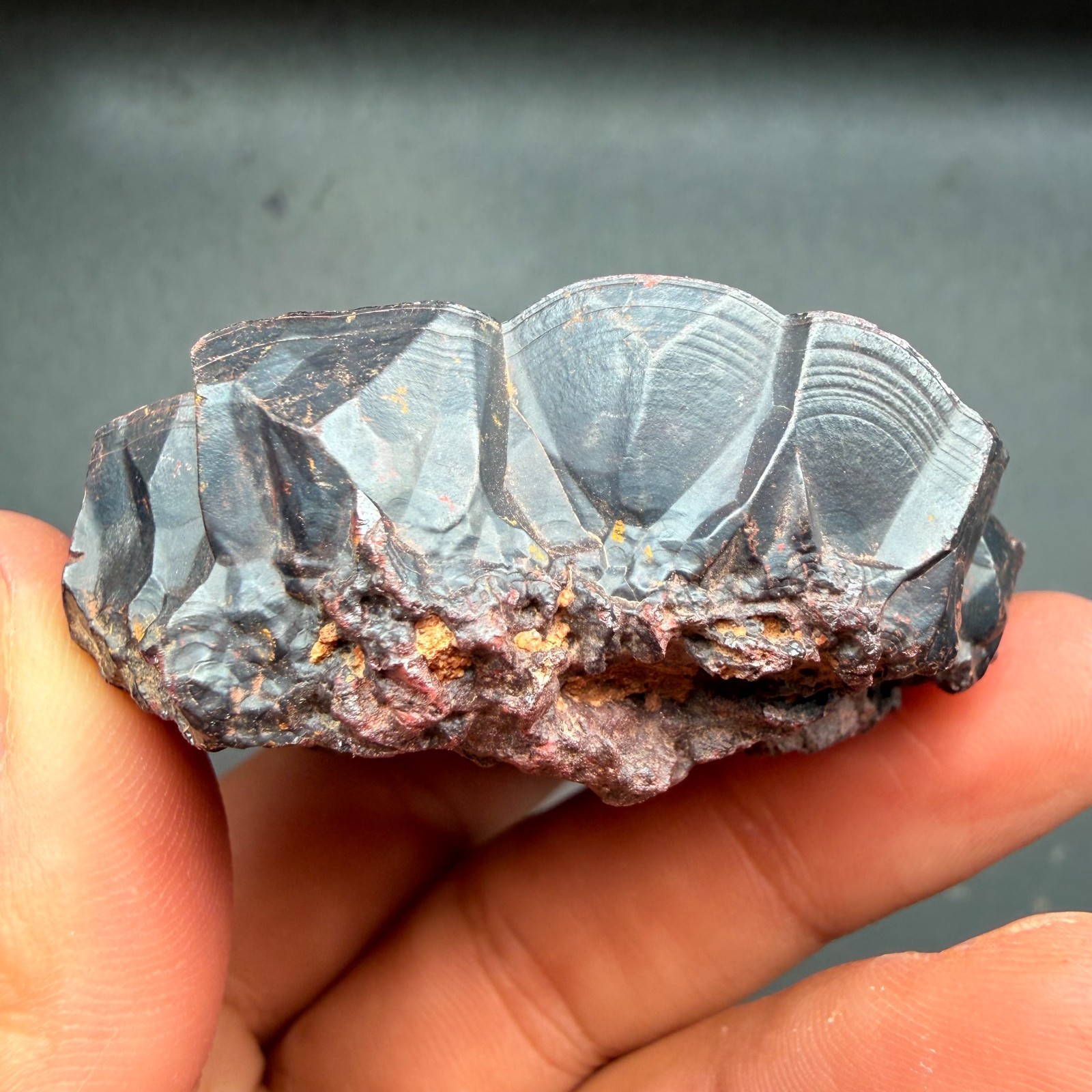 Botryoidal Hematite Specimen from Morocco 171g – Natural Iron Rose Formation