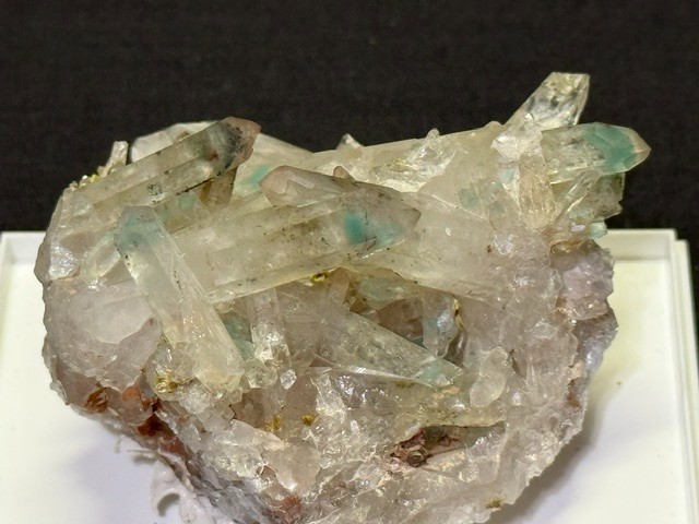 SEE VIDEO: RARE AJOITE INCLUDED QUARTZ CLUSTER, MESSINA MINE ,SOUTH AFRICA