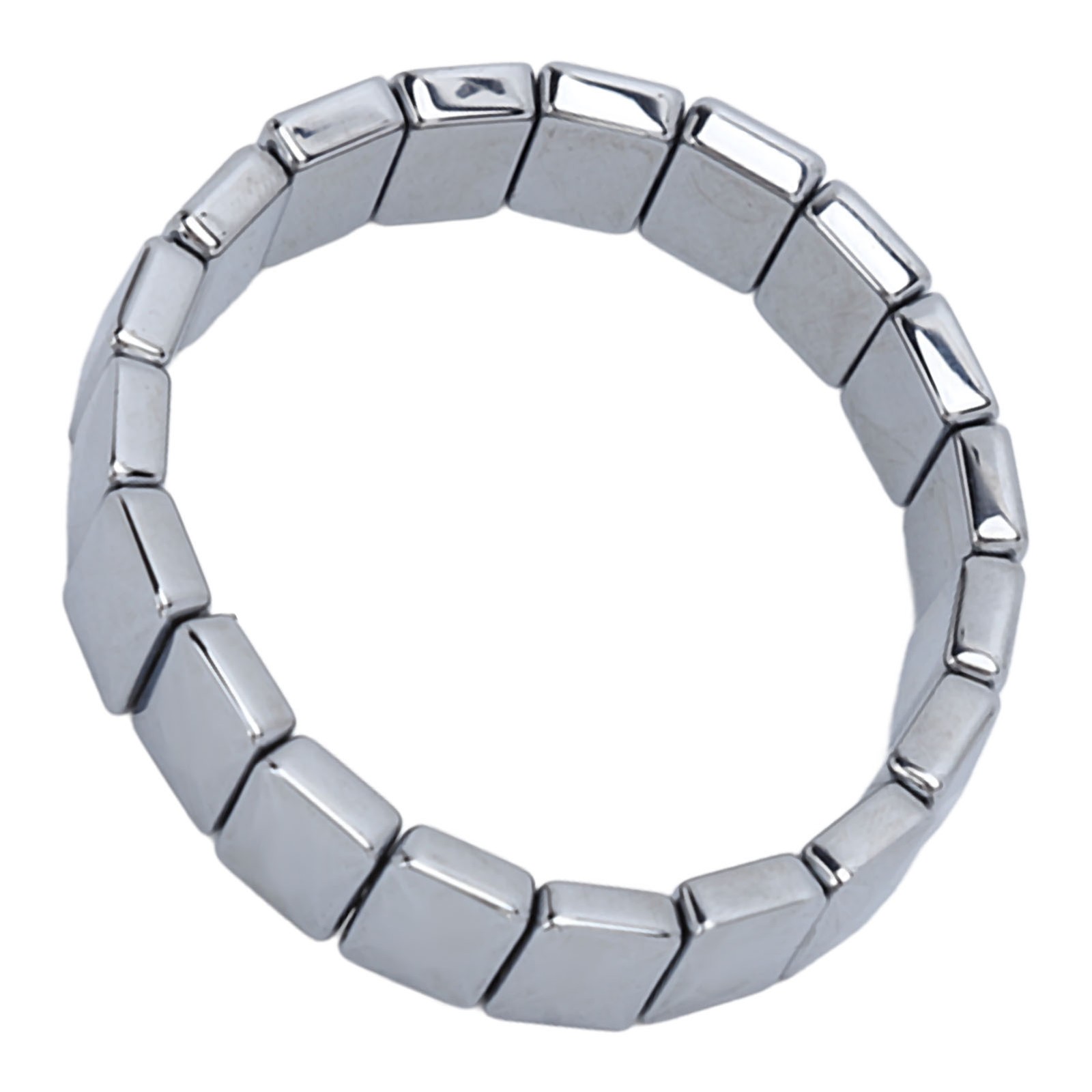 Terahertz Stone Bracelet Faceted Rectangle Pain Relief Bracelet For