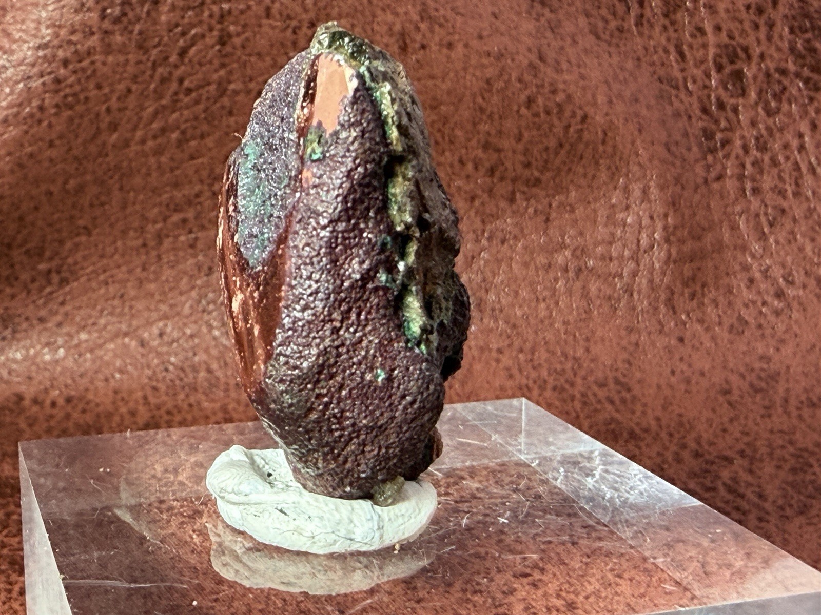 Natural Oxidized Green Glacial Float Copper with Buffed Finish, Michigan 58 g