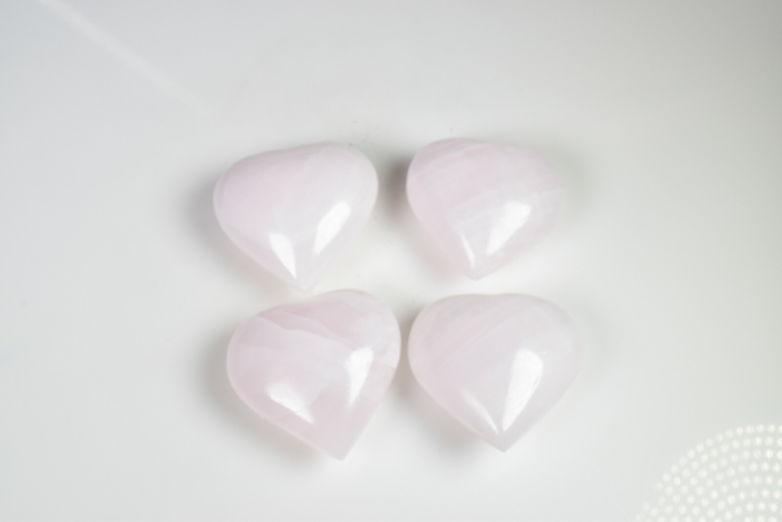 Medium Pink Mangano Calcite Heart Fluorescent UV Reactive 5.4 cm # S6