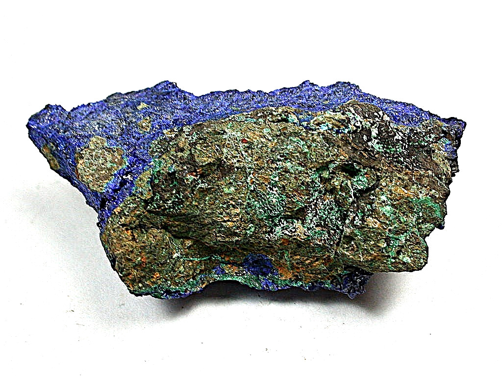 MINERALS : AZURITE CRYSTALS ON MATRIX, LIUFENGSHAN MINE IN CHINA. ORIGINAL LABEL