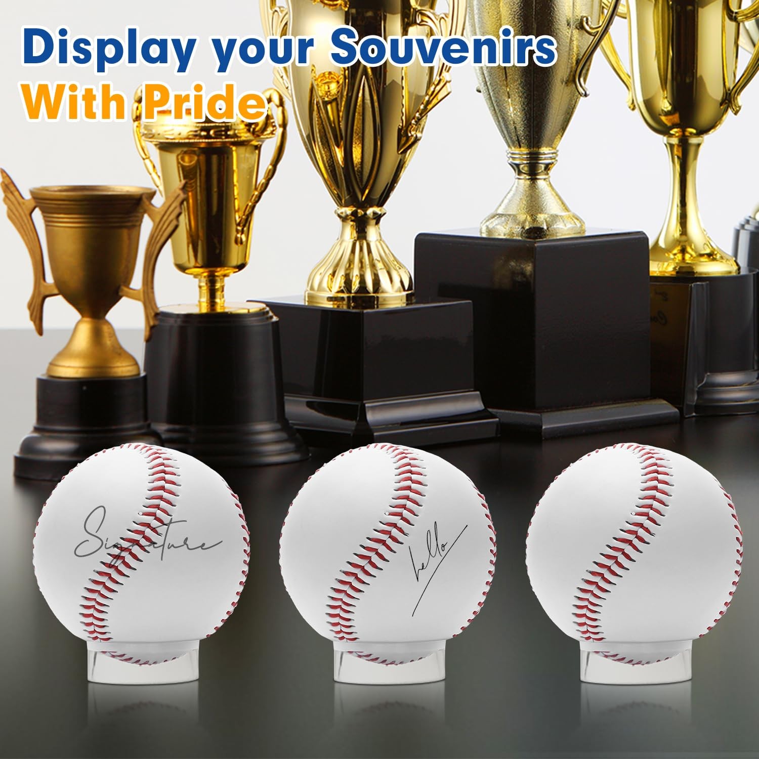 Small Clear Display Stand Ring Holder | 30 PCS (0.6 Inches) | Round Beveled P…