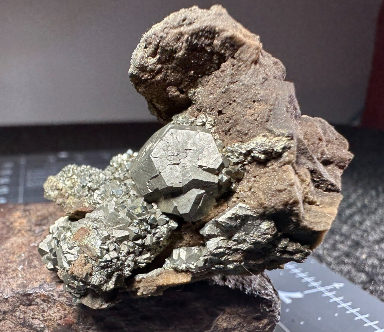 ➤ 1-3/4 Inch PYRITE CRYSTAL CLUSTER Pleasant Ridge Rensselaer Indiana VIDEO➤421