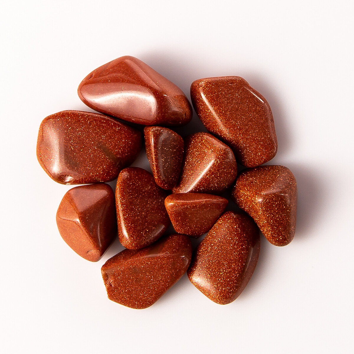 50g Tumbled Copper Goldstone Gemstone Crystals 10-20 Stones Gems Rock Specimens