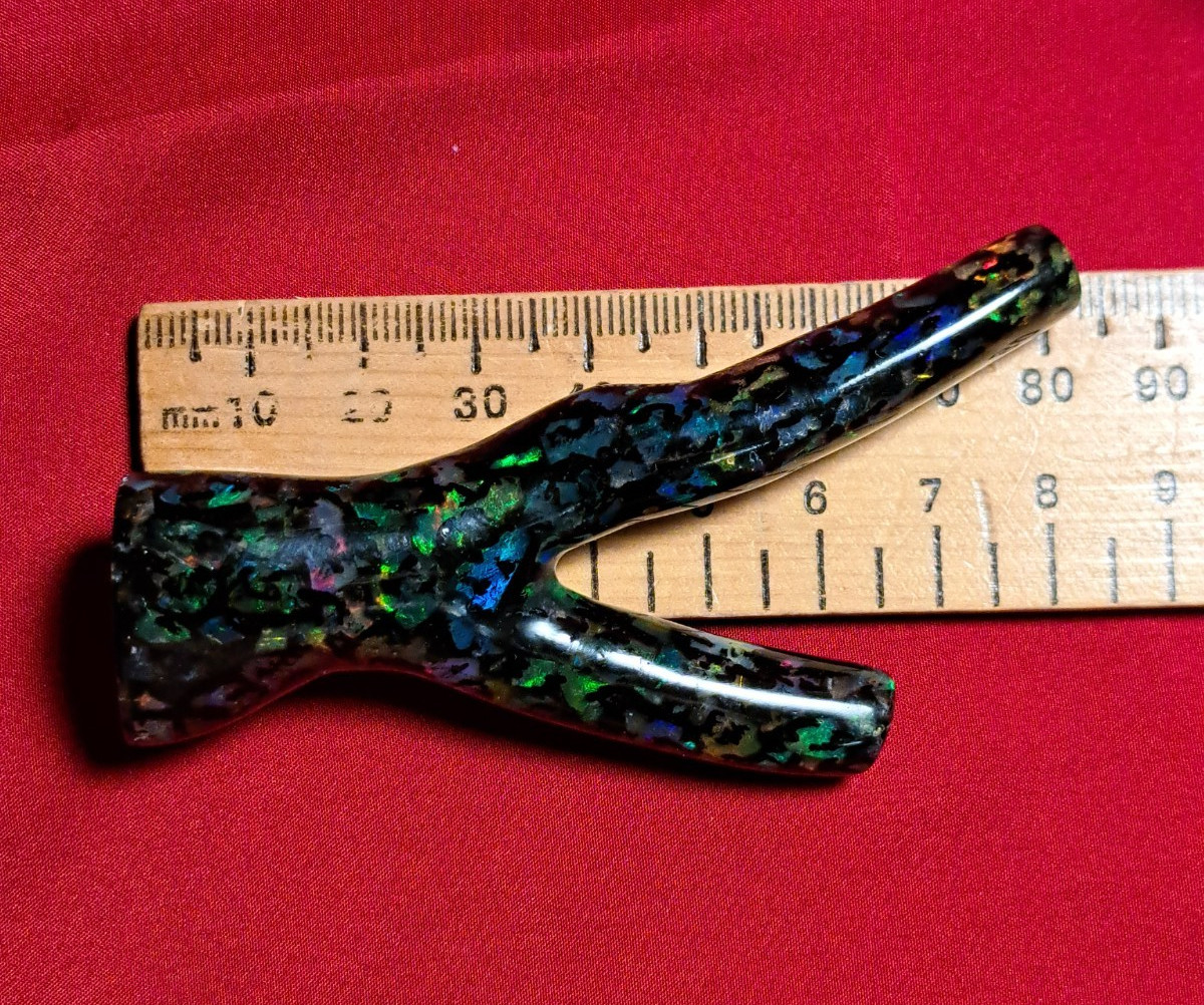 Huge Multicolor Indonesian Wood Opal Fossil Inlaid Mosaic Branch Stands Up