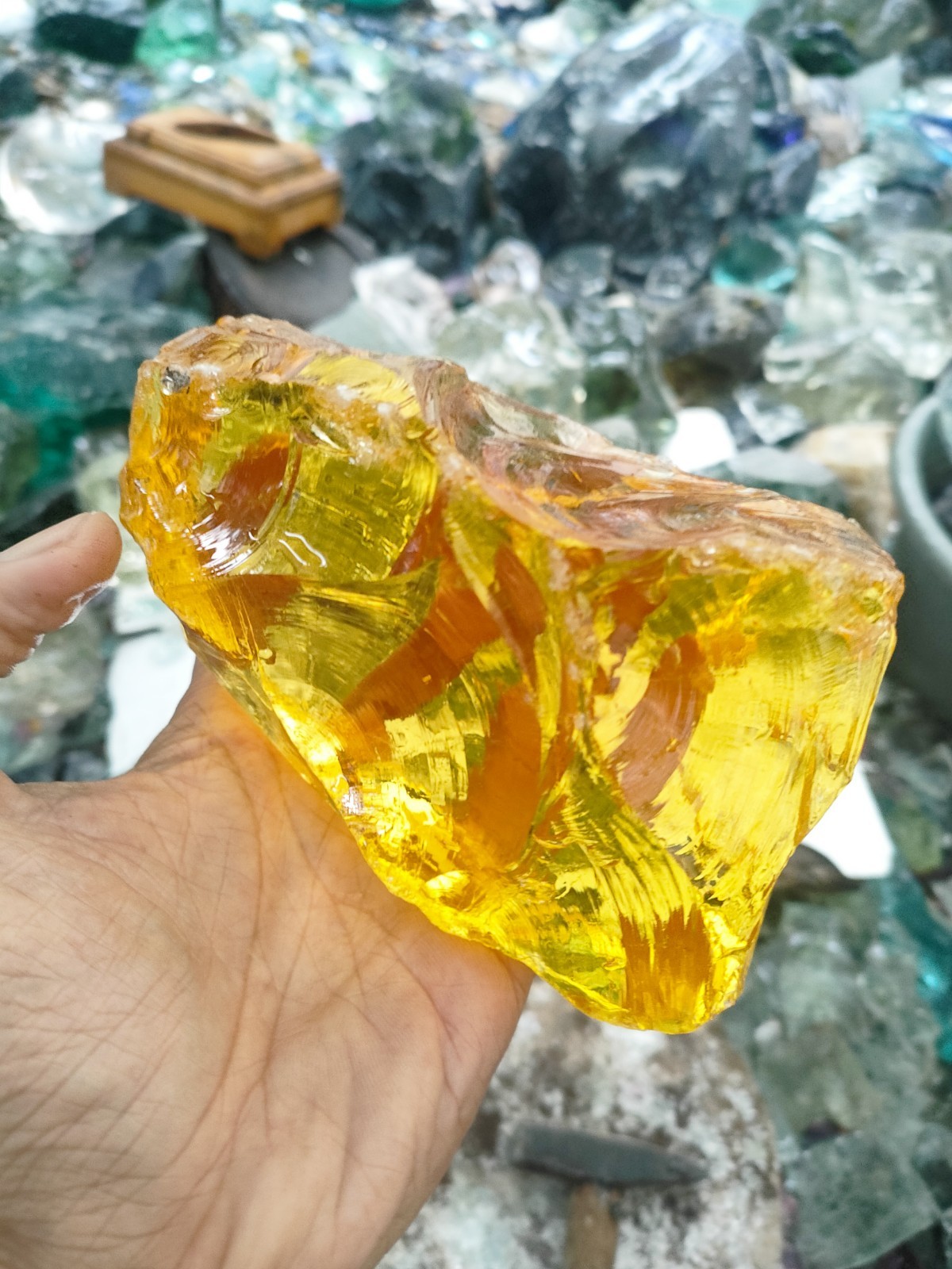 1453gr(BAY12) SPECIAL BIG SIZE ” rare Big Size Extrajoss Yellow Special Item