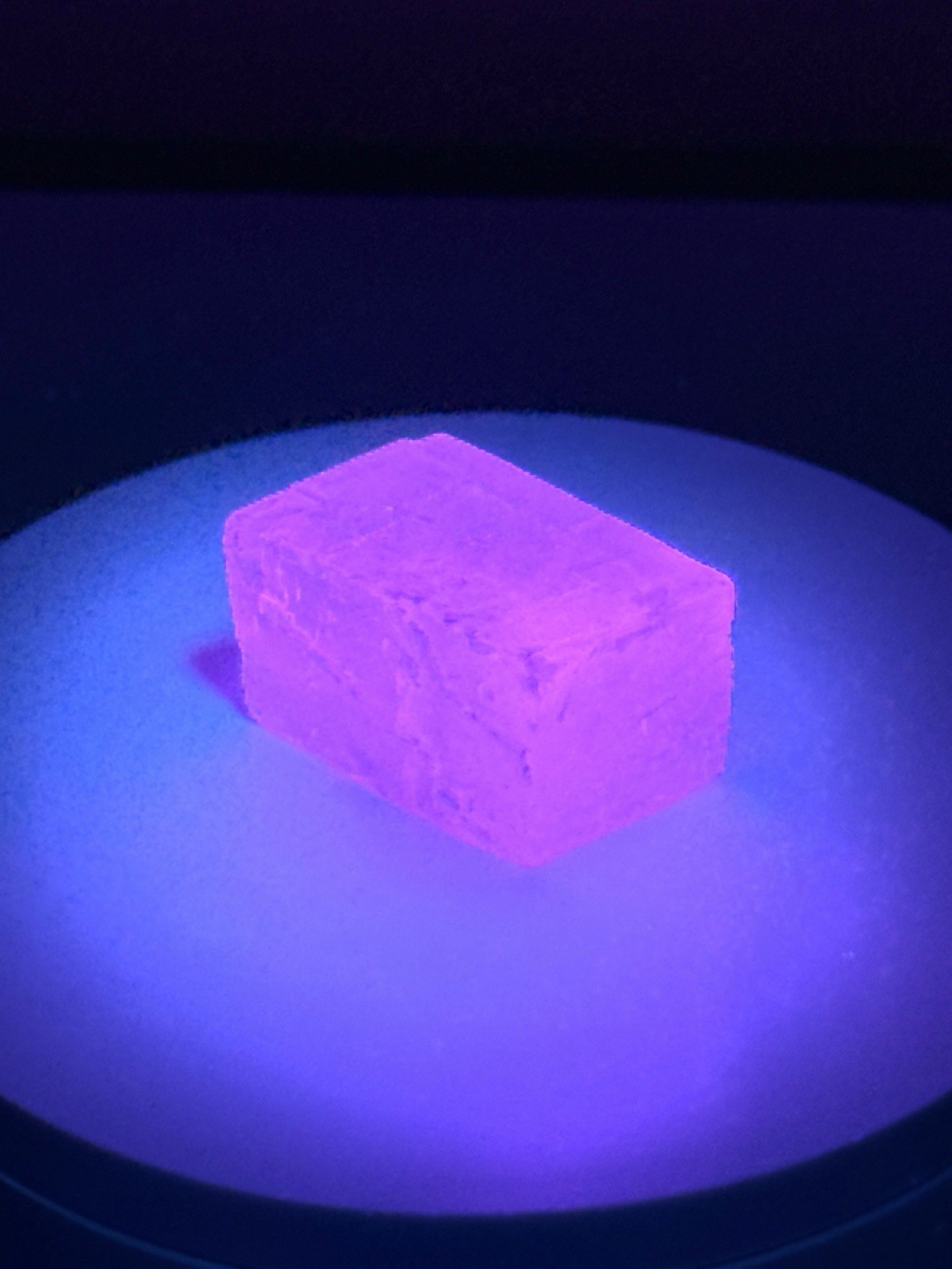ETHEREAL Iceland Spar Calcite Crystal Specimen w/ Terlingua-type Fluorescence