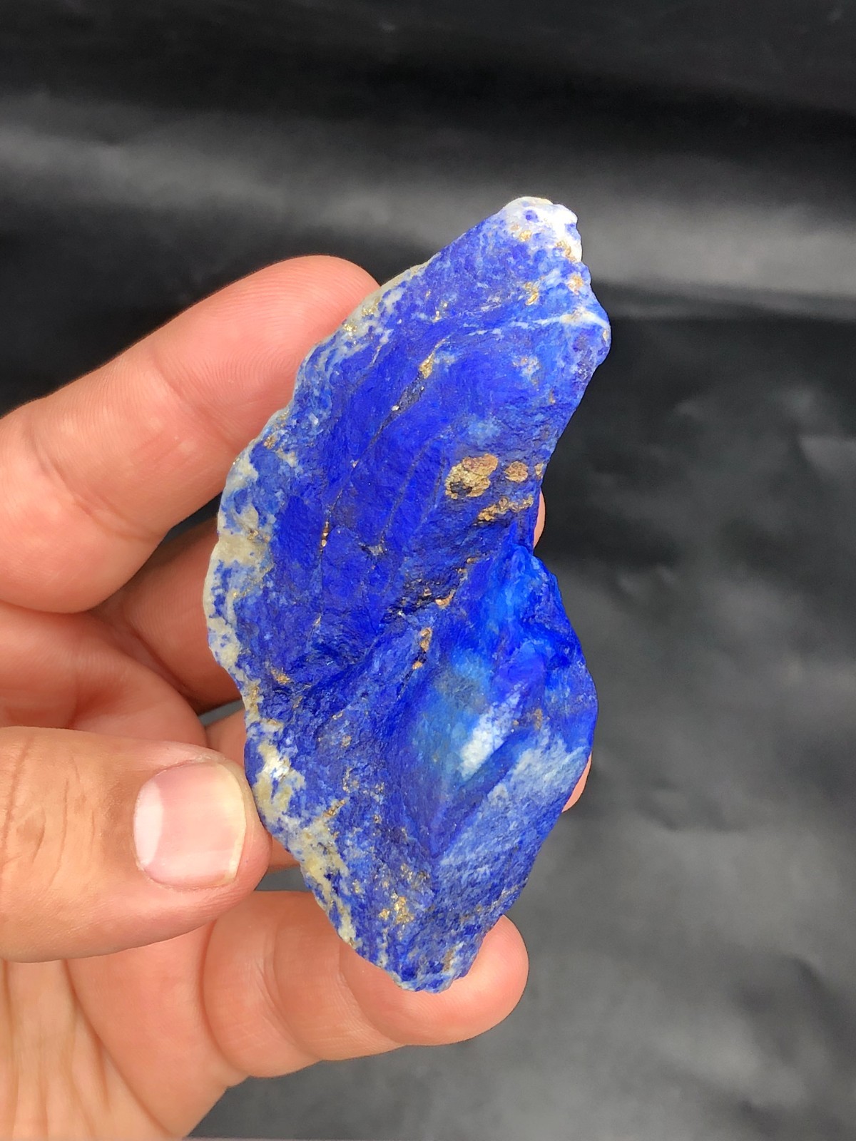 Premium Lapis Lazuli Rough Bulk Stone – Large Blue Calcite & Pyrite J43..3
