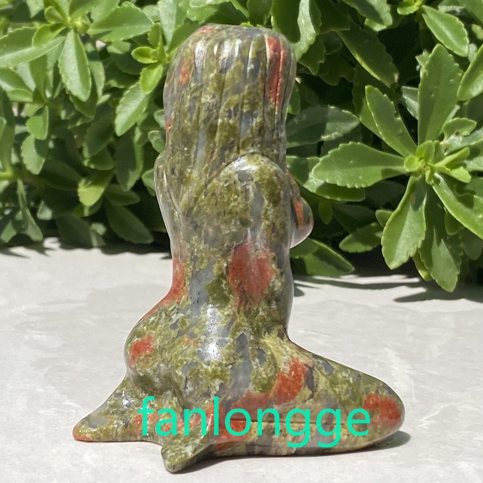 3″ Natural Unakite Women Naked Quartz Crystal Skull Carved Goddess Reiki 1pc