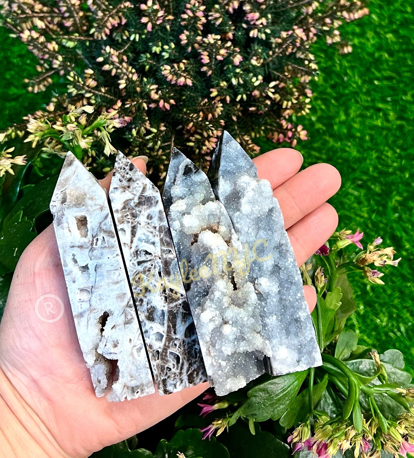 Wholesale Lot 2 Lbs Natural Sphalerite Obelisk Tower Point Crystal Healing