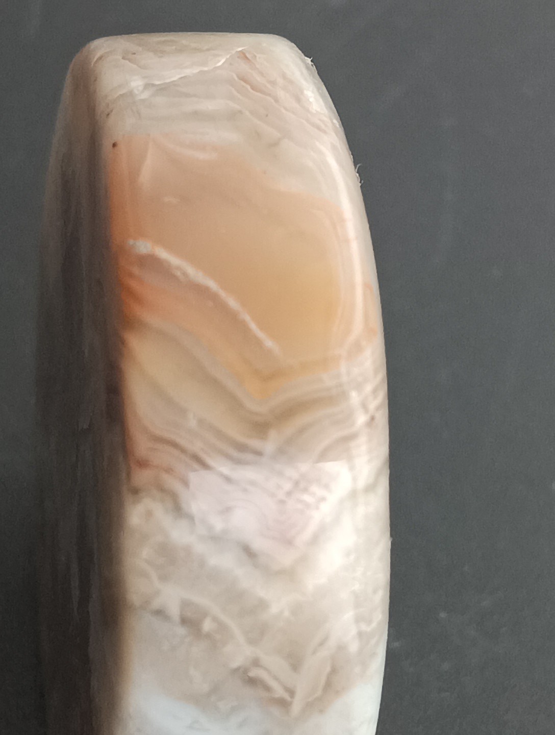 Crazy Lace Agate Natural Cabochon Semiprecious Gemstone 1-5/16″ Wide 1/4″ Thick