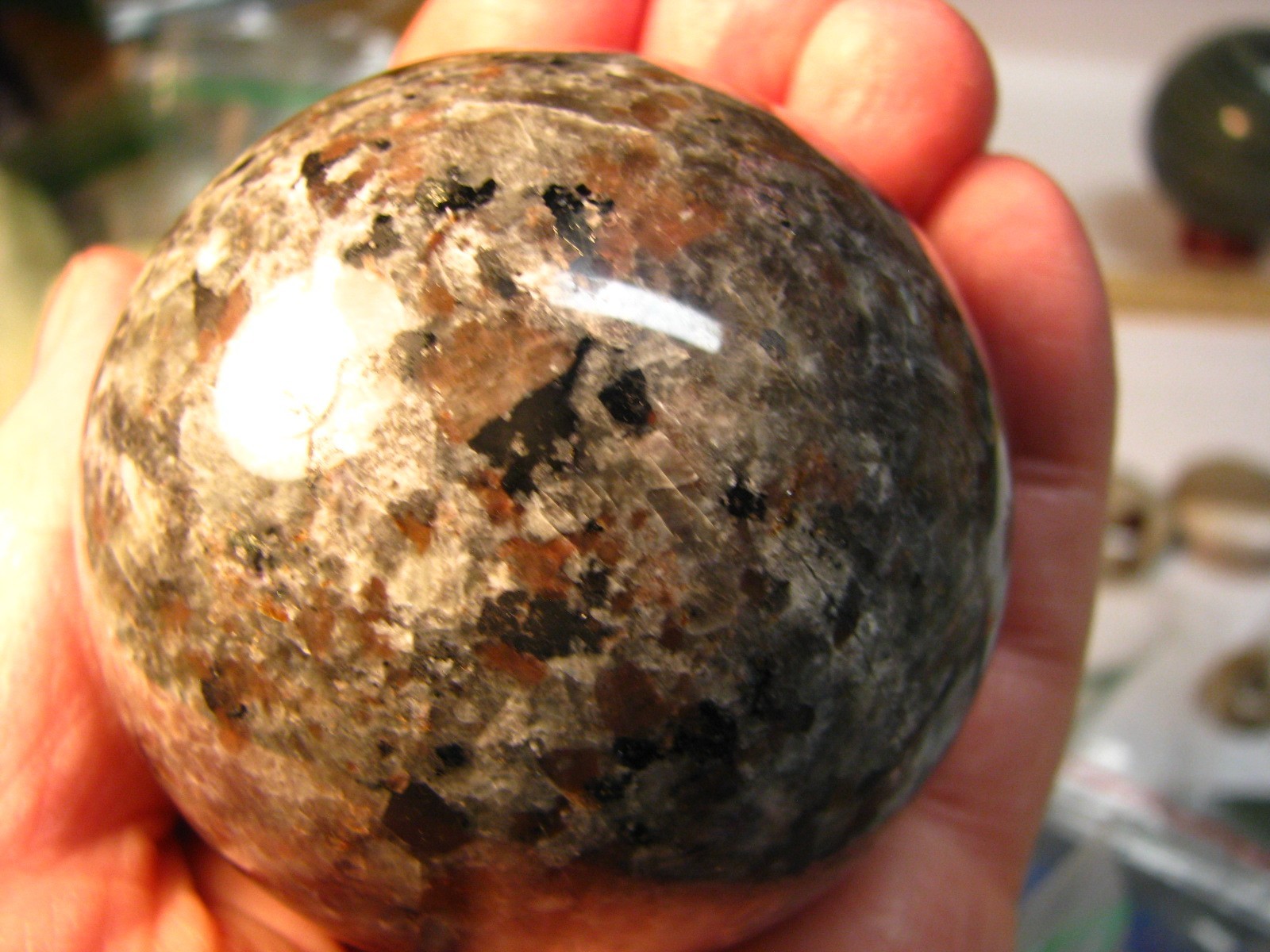 2.97lbs 3 SPHERES 1.1lb VERDE ANDEER 1lb SMOKY QUARTZ YOOPER W/STANDS BRAZIL#328