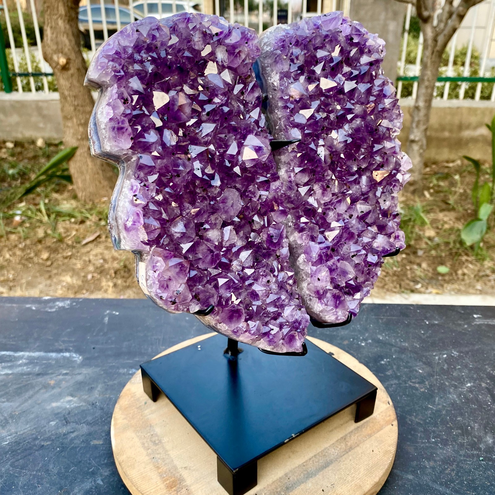 11.44LB Natural Amethyst cluster quartz crystal Raw mineral specimen Healing