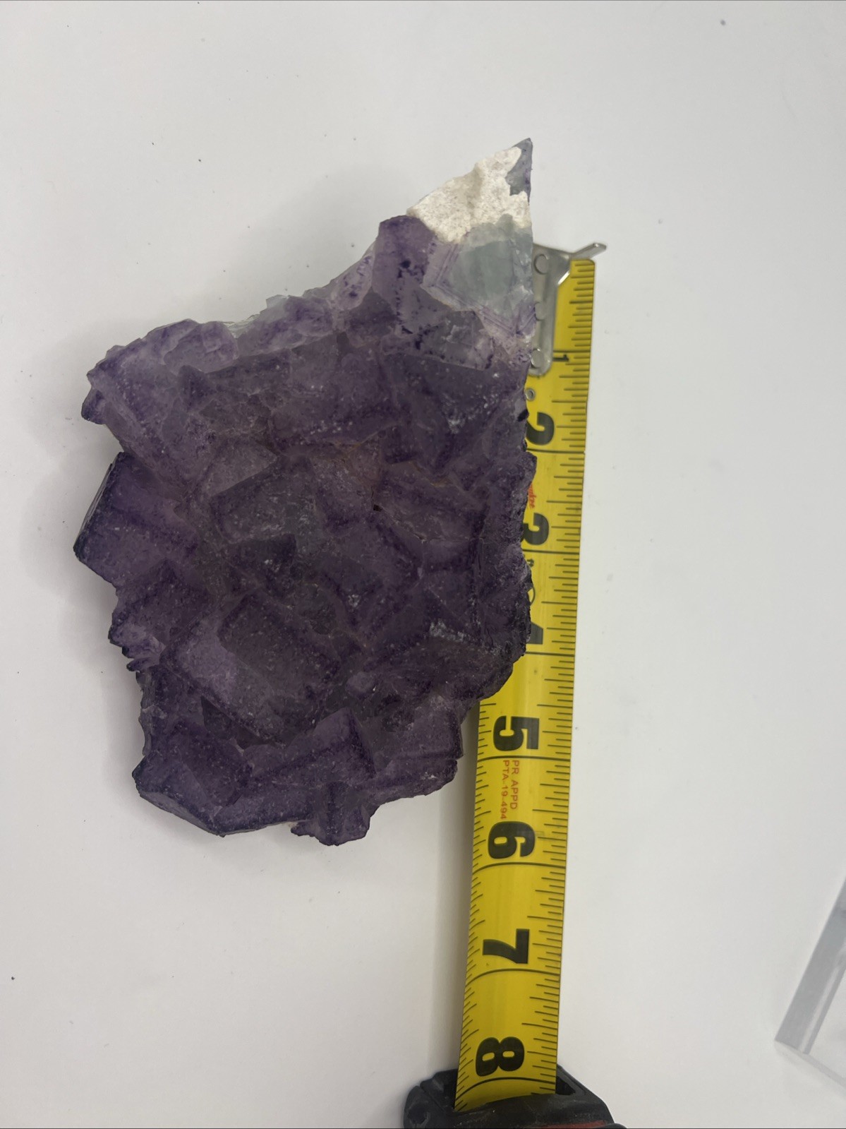 1.8 Pound! Natural Guizhou QR Code Fluorite W/ Stand! Amazing Quality!US Seller