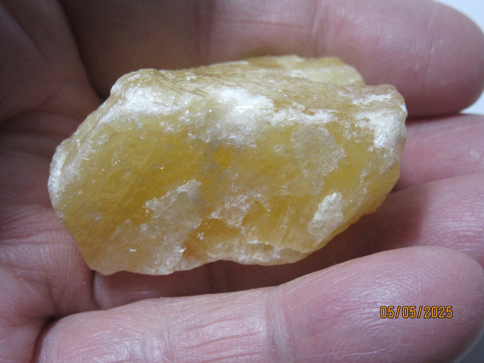 Orange Calcite Rough 1 5/8″ Mineral Collectible OCRMC-1s