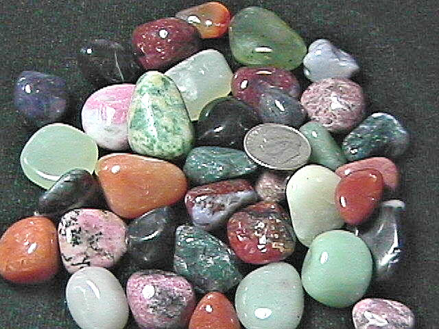 Tumbled Polished Gemstone Rock Mix 1/4 lb. Nice mix of Stones 4 oz Bag