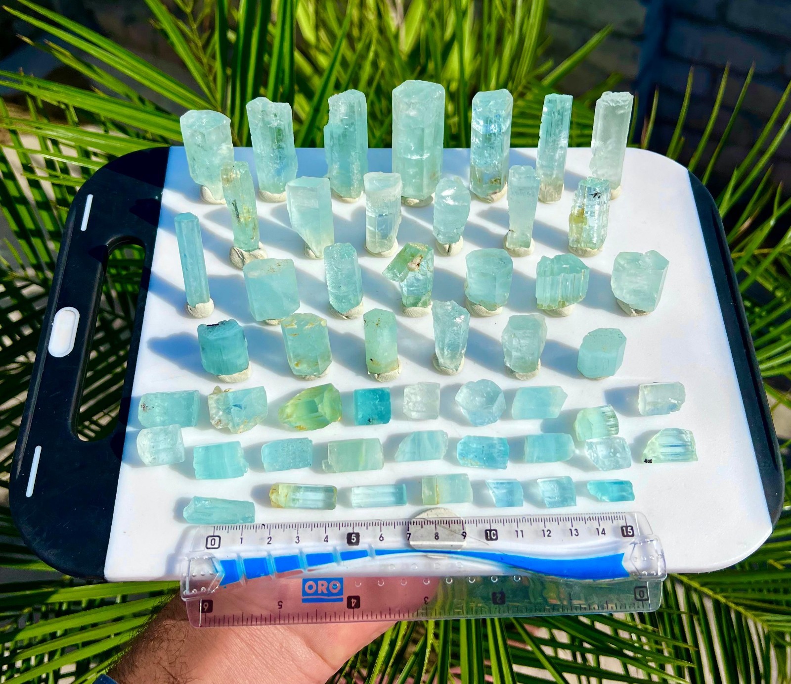 420 GM Natural Aquamarine Crystals Lot With Nice Colour & Size From Shigar
