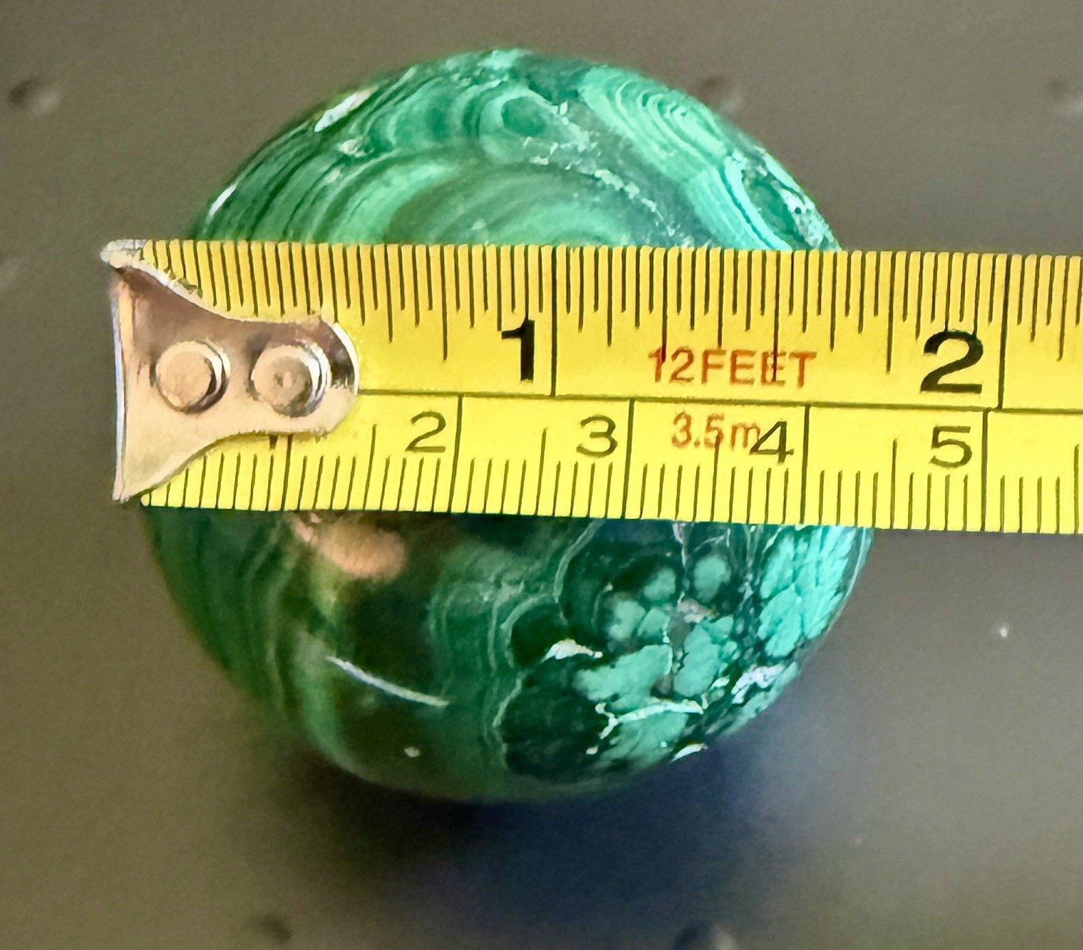 306g Malachite Sphere Natural Gemstone With Stand