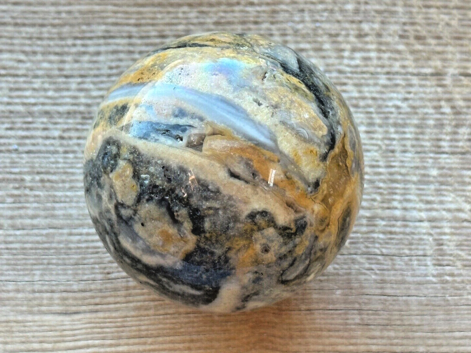Crazy Lace Agate Sphere Marble Natural Gemstone from KALIFANO