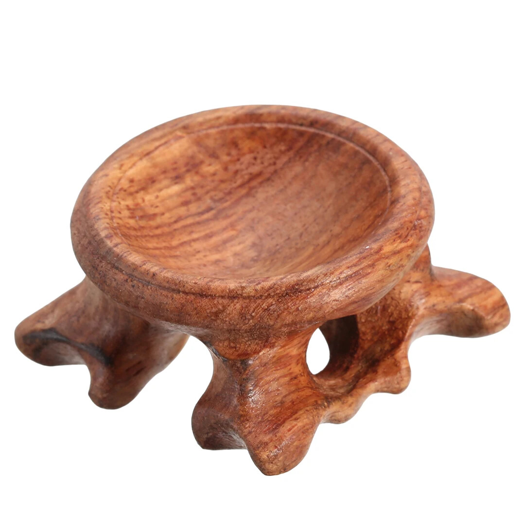 3cm Wood Display Stand Base Rosewood Display Stand Base for Crystal Ball Sphere