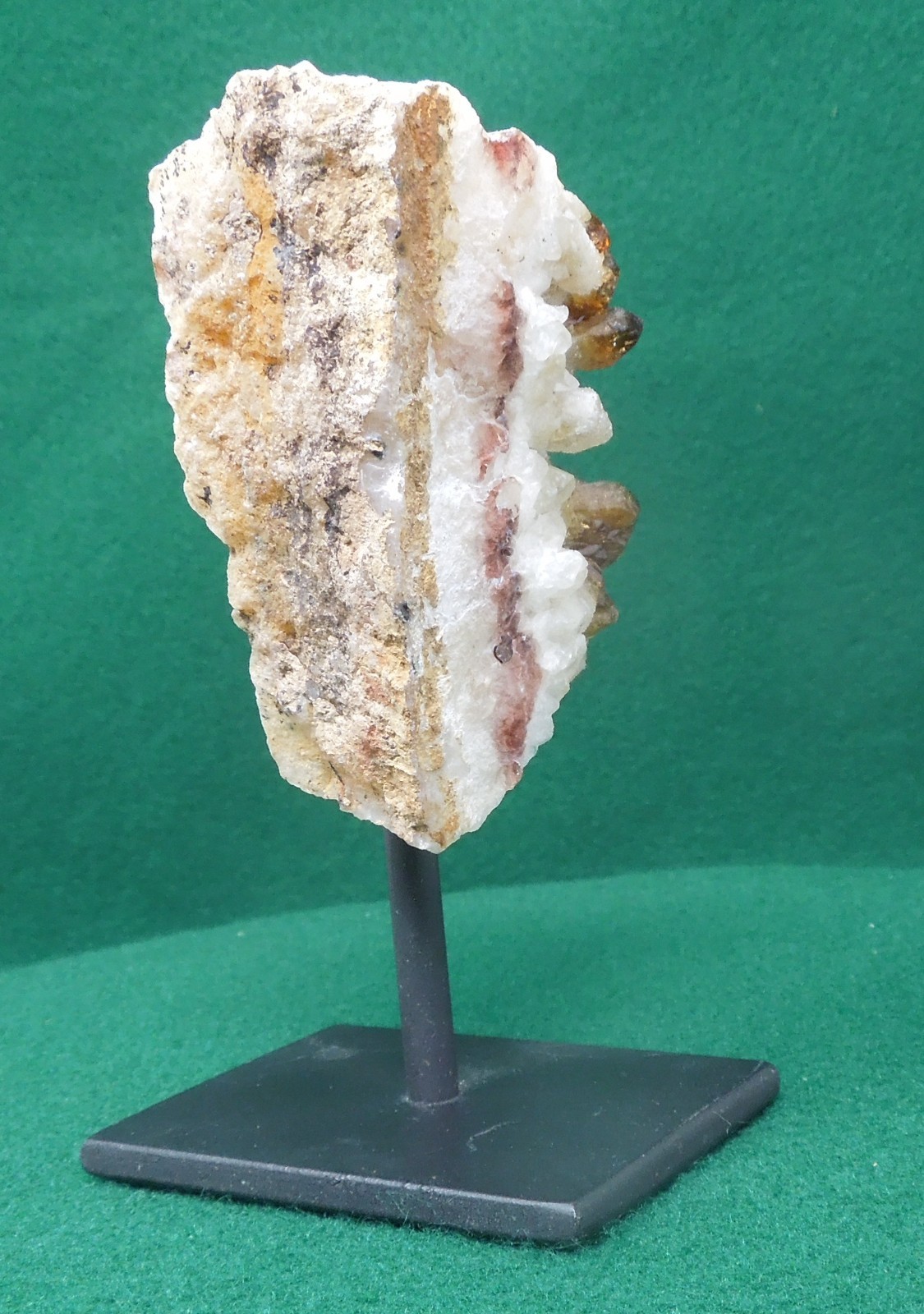 Citrine Quartz Crystal Cluster , Mounted Display Specimen, 4-3/4″ x 2-1/2″