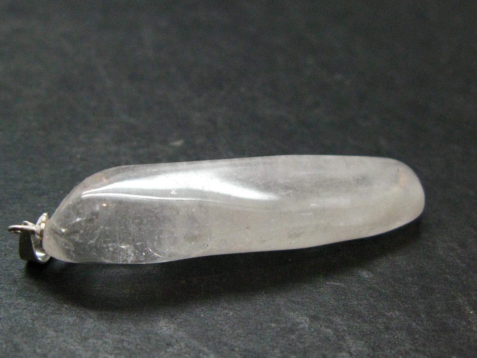 Nice Terminated Danburite Crystal Silver Pendant from Mexico – 2.0″ – 7.65 Grams