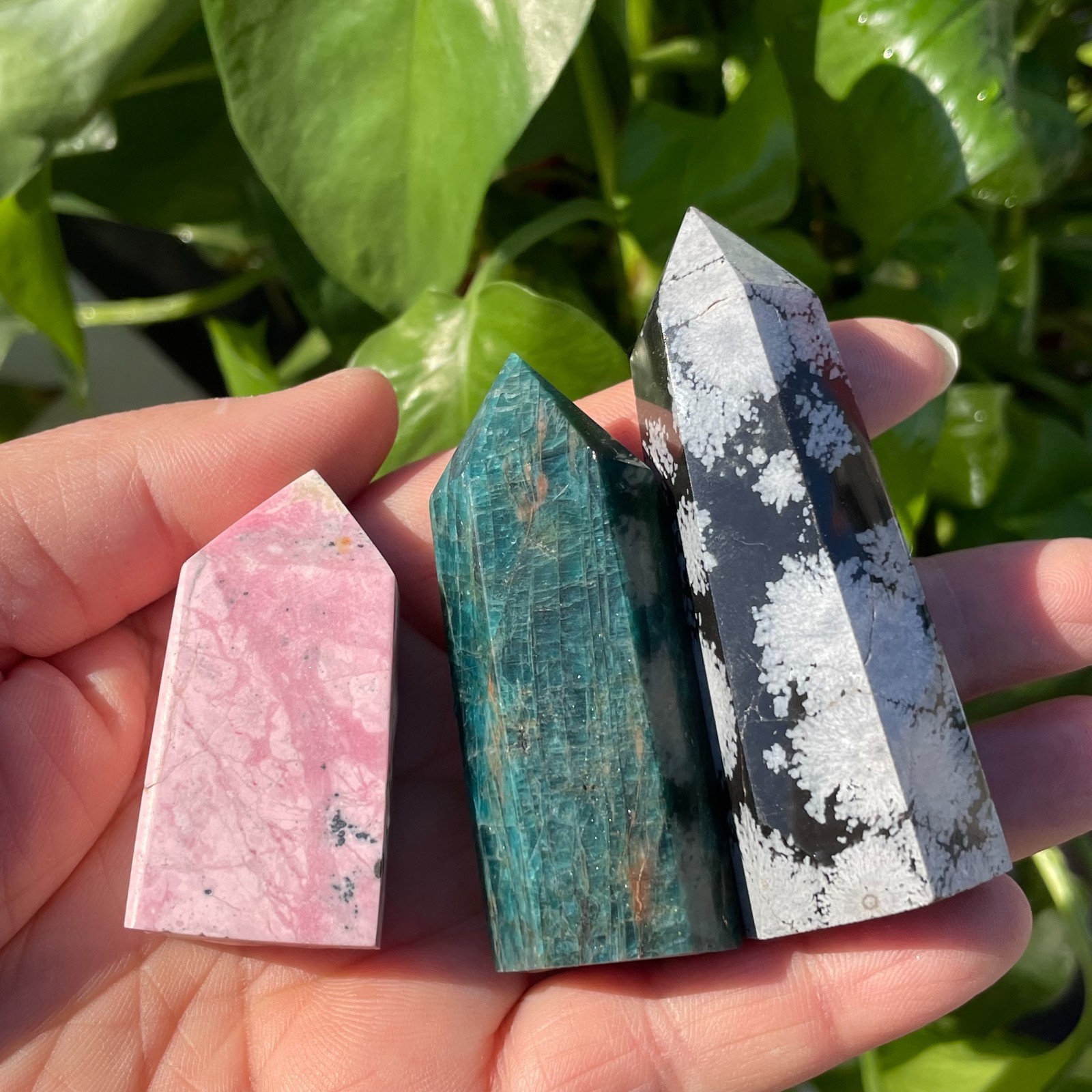 16pcs A LOT Natural quartz obelisk crystal WAND point healing random