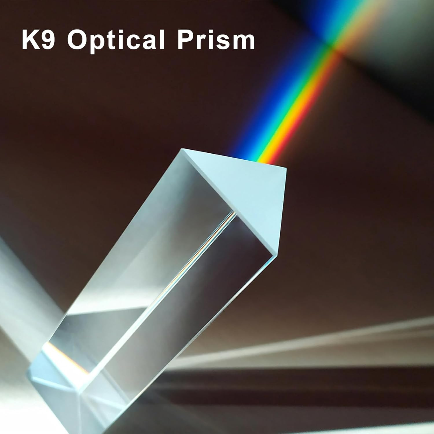 3 Pcs Equilateral Crystal Prisms Set – 1″, 2″ & 4″ Glass Prisms for Physics Teac
