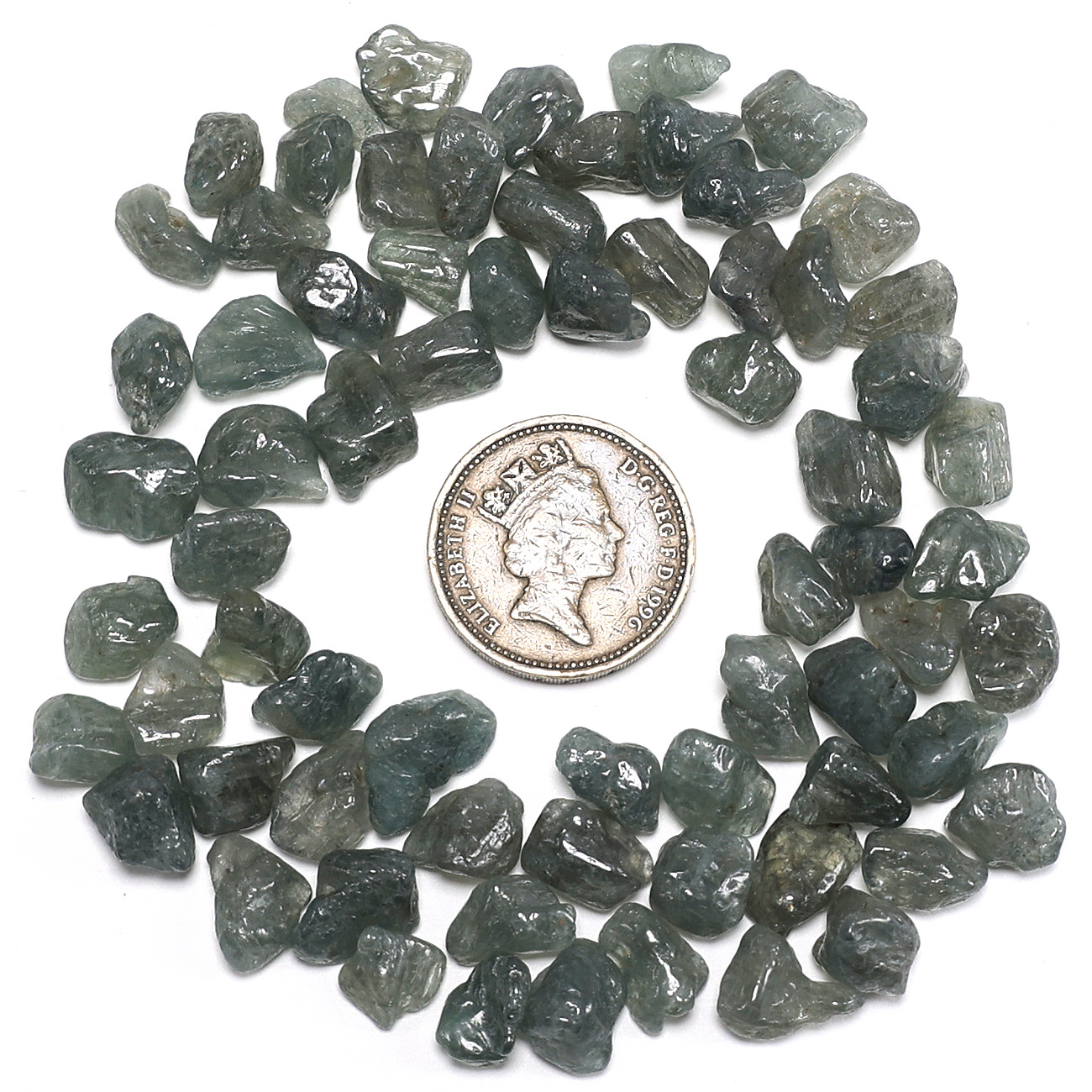 The Jewel Of Teal Waters~ 70 PC Natural Grandidierite Polished Gem Crystals Set