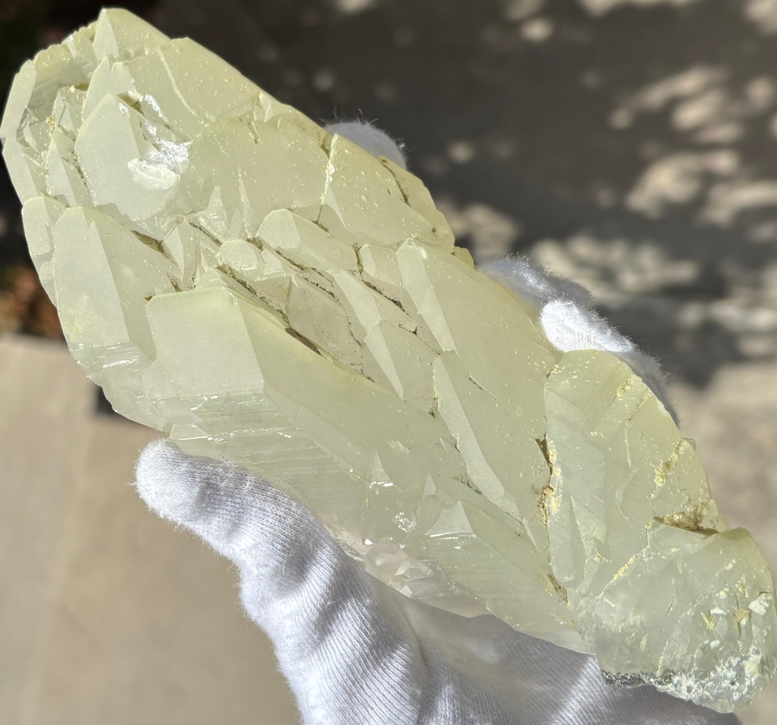 USA SALE SEE VIDEO 479g 1LB+ 6.1″ LARGE ELESTIAL EPIDOTE QUARTZ CRYSTAL SPECIMEN