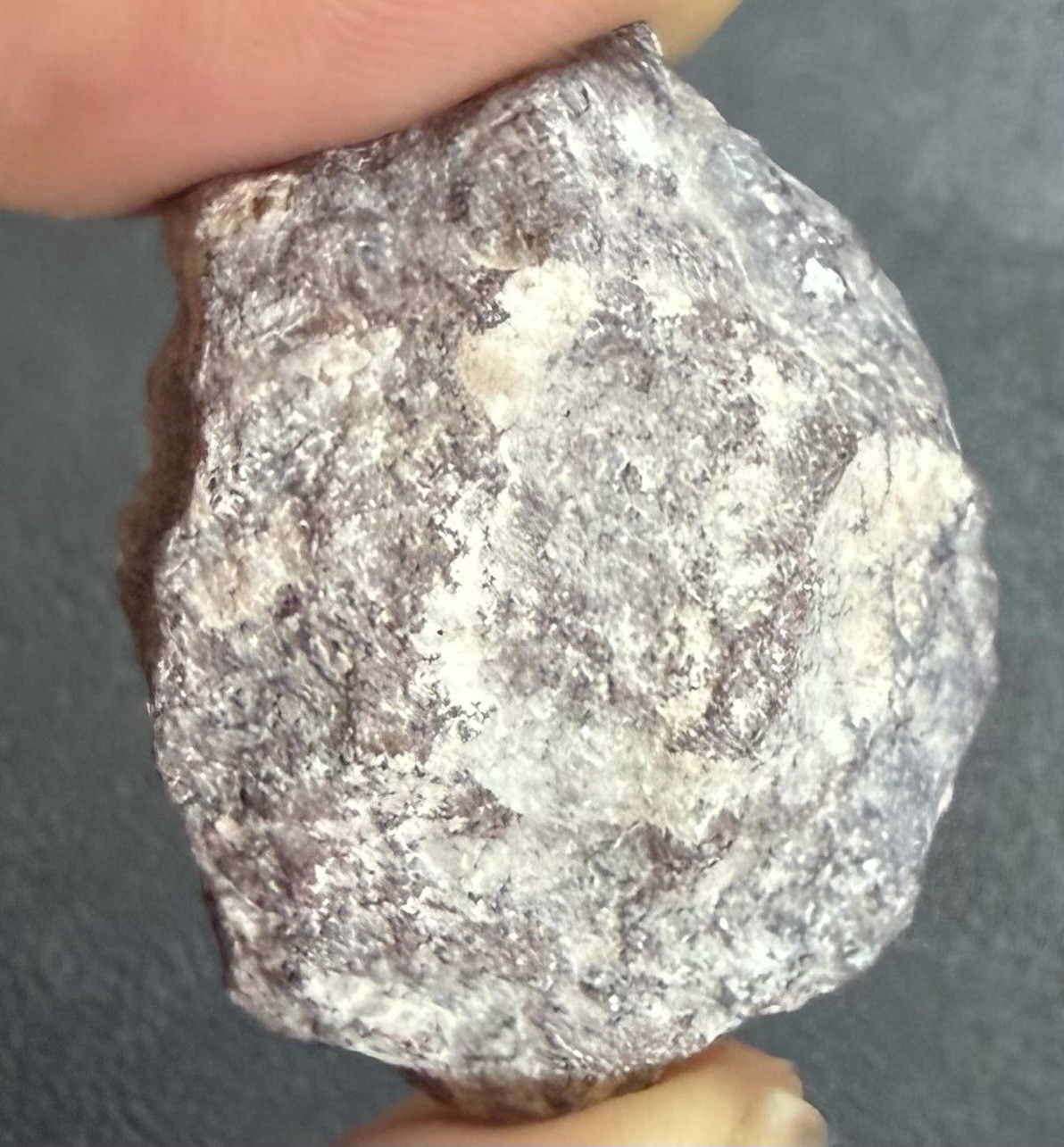 Red Speckled & Light Blue Datolite Specimen – Delaware Mine, Keweenaw, Michigan