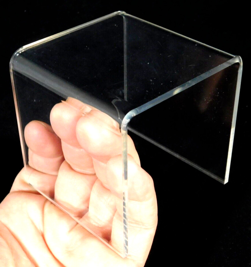 Display Stand Riser Type Clear Lucite Tall Medium Size